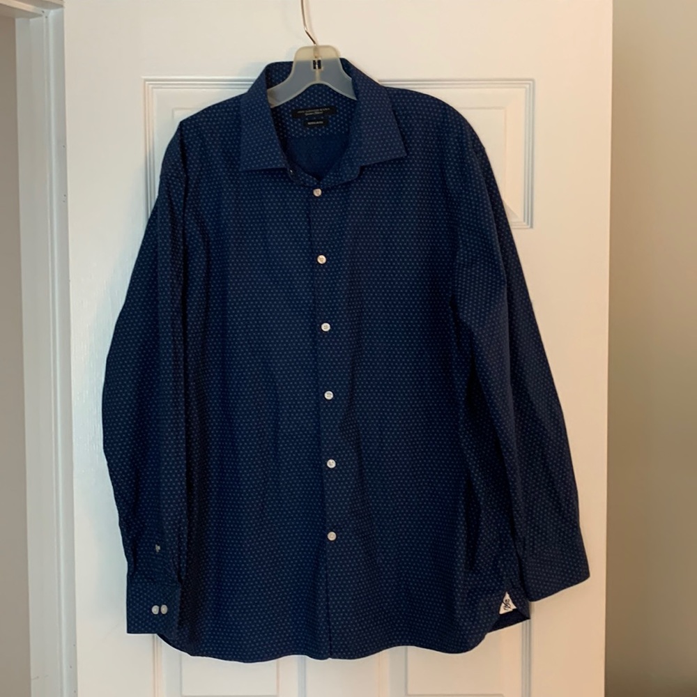 John Varvatos,USA Large Regular Fit Button-down Shirt